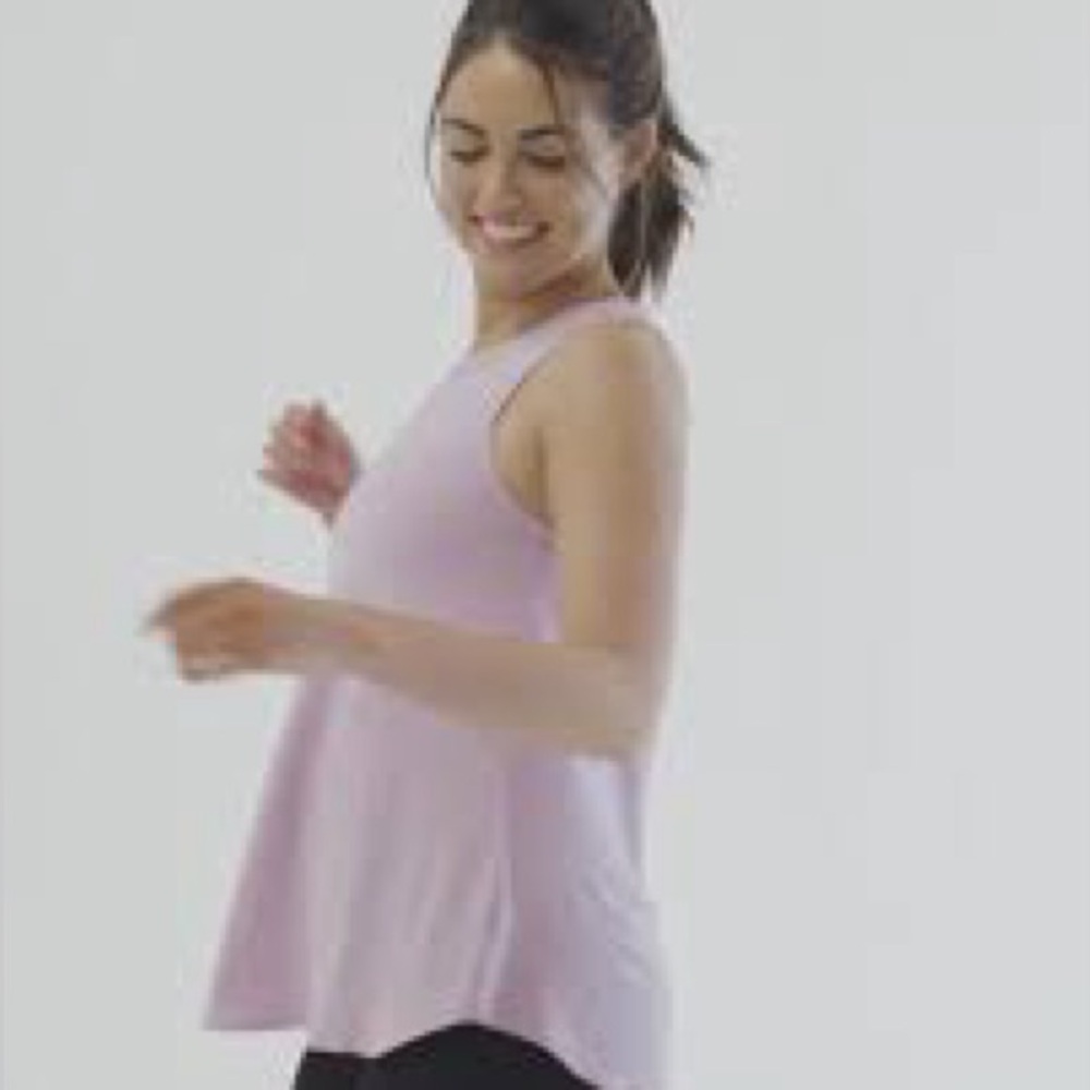 Shebird The Freedom Racerback Bra Tank with Built-in Support Size 4/M in Lilac
